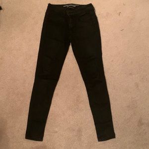 American Eagle Black Jeggings Size 2!
